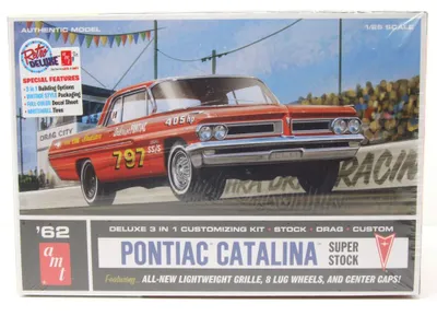 Produktbild von AMT 1392 Pontiac Catalina Super Stock 1962 Kunststoffbausatz 1:25