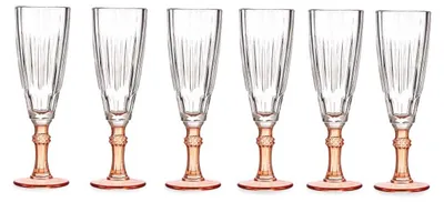 Zdjęcie produktu dla Kieliszek do szampana z kolorową nóżką, 170 ml, 6 sztuk