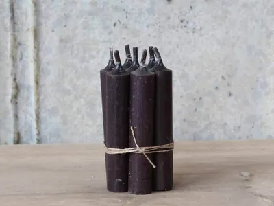 Produktbild von Chic Antique I Stabkerze schwarz 4,5S * 5 Stück