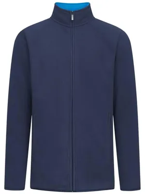 Immagine prodotto di Promodoro 7961 | Giacca in doppio pile da uomo, zip nascosta - Colore: Navy/Aqua - Taglia: L