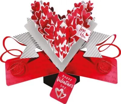 Produktbild von Grußkarte PopUp "Love You" Herzen