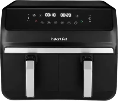 INSTANT POT Vortex Dual Airfryer 2 Körbe 8-in-1 Heißluftfritteuse 8L schwarz