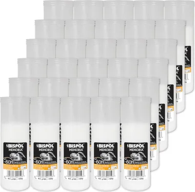 Obrázek produktu pro Náplně do parafínových svíček BISPOL P160 60H 30ks.