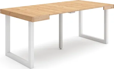Produktbild von Ausziehbarertisch, 180x90x73cm, Für 8 Gäste, Massivholz Beine, Eiche