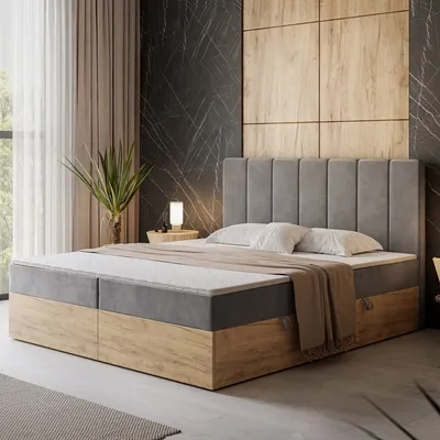 Obrázok produktu pre Kontinentálna posteľ IDELLE s matracom Bonell
s topperom 180x200 cm Velutto 16