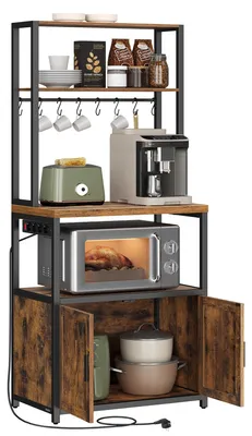 Productafbeelding van VASAGLE Keukenrek met stopcontacten, keukenkast, 40 x 60 x 170 cm