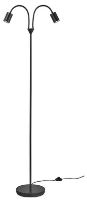 Obrázek produktu pro Stojací lampa Nordlux Explore Black Stojací lampa Čtecí lampa 2 světla