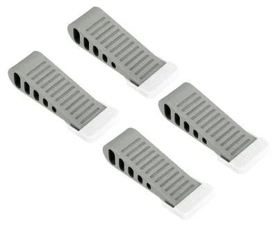 Produktbild von 4 Stück 30mm/1,18" Türstopper mit Halter für den Boden, TPR rutschfeste Bodenmontage, stapelbar für den Wand-Schutz, Grau