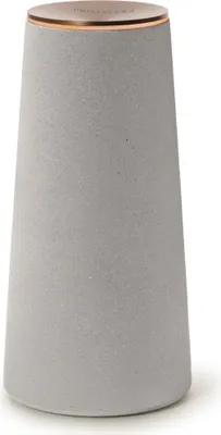 A gray conical diffuser with a copper top.