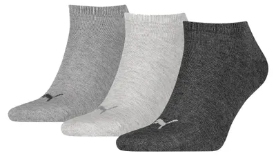 Produktbild von Puma Sneaker-Socken melierte Grautöne 3er-Pack