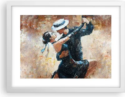 Produktbild von Gerahmtes Poster - Weißer Rahmen - tanzen sie - 40x30 cm - Wand Bild - Wanddeko - Wandbilder - Kunstposter - Wandposter - Bilderrahmen - Bilder - Kunstdruck - Wandbild - P2WAA40x30-3773