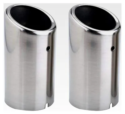 Produktbild von 2 Stück Auspuffendrohre Schalldämpfer Spitzen Edelstahl passend für 325i 328i