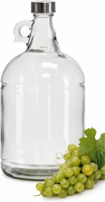 Produktbild von 3L Flasche mit Schraubverschlüss Weinballon Glasballon Weinflasche Gallone