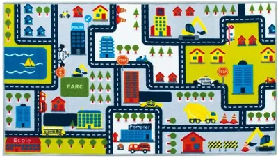 Immagine prodotto di Tappeto per bambini CIRCUIT - 75 x 133 cm - Poliammide - Multicolore