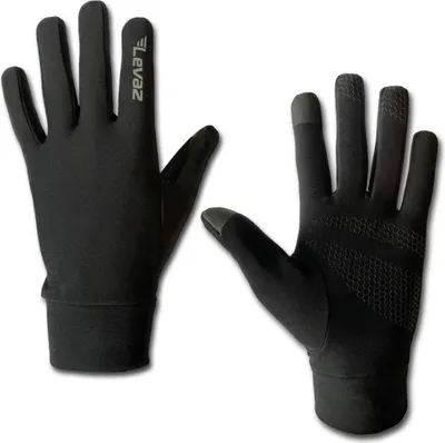 Produktbild von Levaz Infinity schwarz - Laufhandschuhe Leicht Sport Joggen Running Spielerhandschuhe Damen Herren - Größe: M