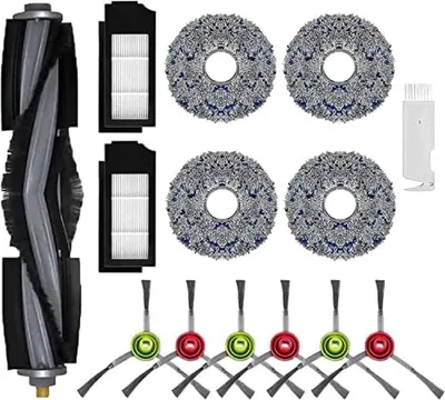 Produktbild von PromoHome® Ersatzteil-Set für Ecovacs Debot X1 TURBO / X1 OMNI / T10 TURBO, 14-teilig, Hauptbürste, HEPA-Filter, Seitenbürsten, Wischtücher