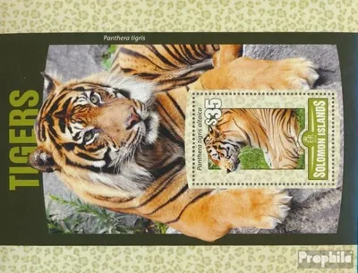 Produktbild von Briefmarken Salomoninseln 2016 Mi Block 499 (kompl. Ausg.) postfrisch Tiger