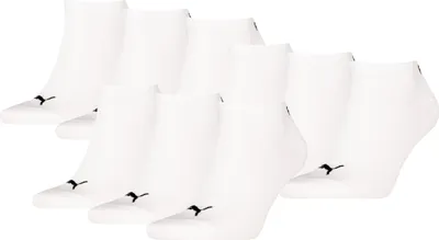 Produktbild von 9 Paar Uni Puma Sneaker Füßlinge kurze Socken in Weiß Größe 43-46