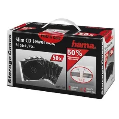 Productafbeelding van Hama 00051269 CD-/DVD-hoes - CD-beschermer - Transparant, zwart