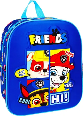 Produktbild von Paw Patrol Marineblauer 3D-Kindergartenrucksack für einen Jungen 32x27x11 cm