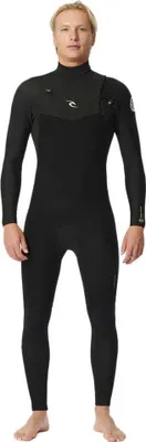 Image de Rip Curl Dawn Patrol 4/3 Mm Gb St Combinaison manches longues avec fermeture éclair à la poitrine Noir S Noir S
