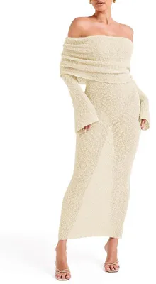 Produktbild von Transparentes, langes Damenkleid, tailliert, schulterfrei