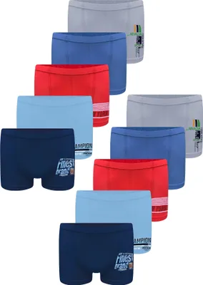 Produktbild von 10 Jungen Boxershorts Unterhosen aus Baumwolle 152-158 (12-13 Jahre)