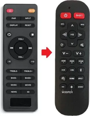 Produktbild von Ersatz Fernbedienung für die Silvercrest SSB-50A1 | SSB-60A1 | SSB-70C3