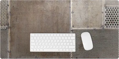 Produktbild von Metallperforationen – Schreibtischunterlage – Rutschfeste Tischunterlage – Schreibtischmatte für Büro & Zuhause – Schreibunterlage – Mauspad – Tischmatte – 90 x 45 cm