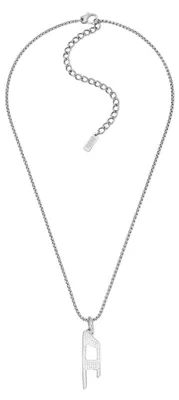 Immagine prodotto di Collane con ciondolo Diesel Silver Da 50 cm a 70 cm Collezione D Logo - uomo