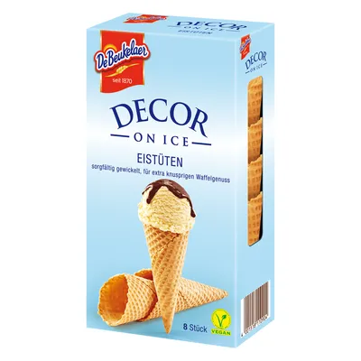 Produktbild von DeBeukelaer Decor on DeBeukelaer Decor on Ice Eistüten 8er 112g