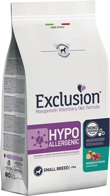 Produktbild von Exclusion Hypoallergenic Hirsch & Kartoffel Small