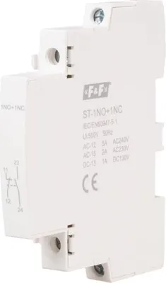 Produktbild von Hilfsrelais ST-1NO-1NC – 9 mm – Hohe Belastbarkeit – IP20 – Für 35 mm Schienenmontage