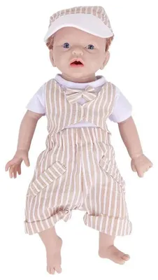 Image de Poupées reborn en silicone, aspect réaliste, corps lourd, garçon de 38 cm (14,96 pouces)