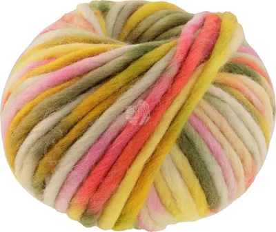 Produktbild von Lana Grossa - Confetti 0019 hellgelb gelb grüngelb zartgrün olivgrün rosa pink