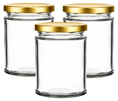 24er-Set 300 ml Facetten-Gläser mit Twist-Off-Deckeln