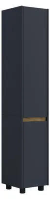 Immagine prodotto di Armadio bagno in legno - gabinetto alto con due porte girevoli, dimensioni ca. H. 165 x W. 30 x D. 33 cm, mobili da bagno robusti per più spazio di archiviazione, cassettiera Cosila