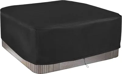 Produktbild von Whirlpool-Abdeckung Outdoor aufblasbar - 420D Oxford-Stoff, quadratisch, UV- und Wetterschutz (230 x 230 x 85 cm)
