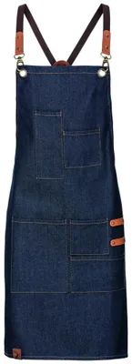 Produktbild von Latzschürze denim, Uni navy : navy : 100% Baumwolle
