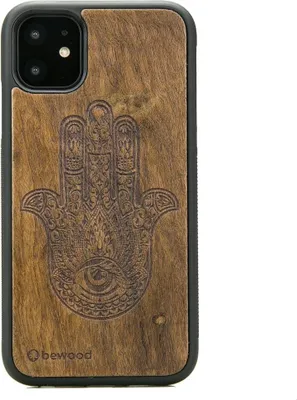 Productafbeelding van HAMSA IMBUIA houten hoesje voor iPhone 11