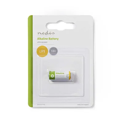 Image de Nedis Baaklr11Bl Pile Alcaline Lr1 1.5 V 1 Pièce Blister