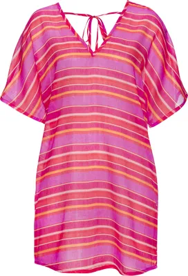 Produktbild von s.Oliver Tunika pink-orange-rot gestreift Größe 44