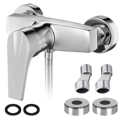 Productafbeelding van Eengreepsmengkraan voor douche, wandmontage, met G 1/2 uitloop