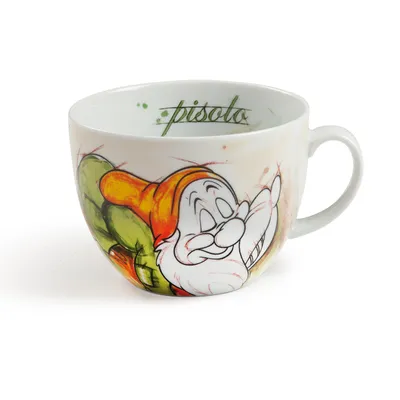 Imagen del producto de Taza de Disney, diseño "Sleepy", porcelana, varios colores, paquete de 3 unidades, altura 9 cm, diámetro 11,5 cm. Código: 81278. Número de producto: 8032578997545