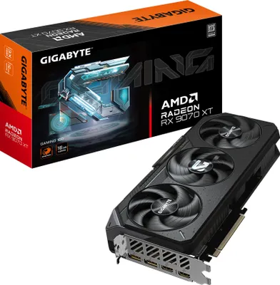 Obrázek produktu pro GIGABYTE Radeon RX 9070 XT GAMING 16G, Radeon RX 9070 XT, 16 GB, GDDR6, 256 bit, 7680 x 4320 px, PCI Express 5.0