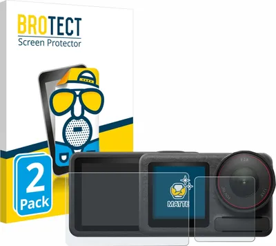 Produktbild von 2x BROTECT Schutzfolie für DJI Osmo Action 5 Pro Displayschutz Displayschutzfolie Folie Matt Entspiegelungsfolie