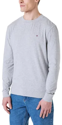 Productafbeelding van Tommy Hilfiger heren sweatshirt, model track top, zonder capuchon, grijs (lichtgrijs)