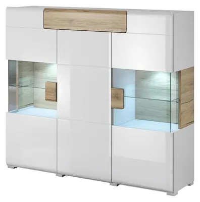 Productafbeelding van Kommode DELTO TL46, San Remo / Wit, hoogglans