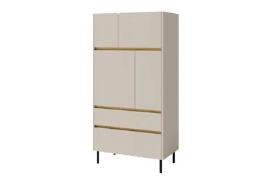 Produktbild von KINDERHOCHKOMMODE LIBU 05 80/40/165 in Sandbeige / Geölte Eiche