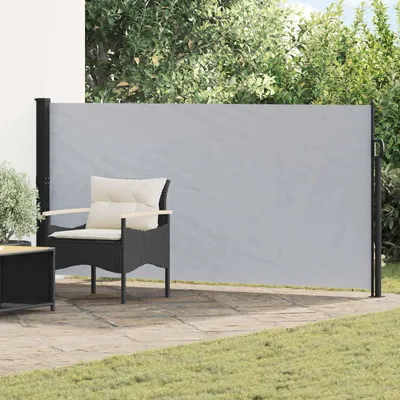 Zdjęcie produktu dla Rozkładany boczny markiz Szary 500 x 120 cm Poliester